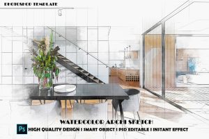 Archi Sketch Photoshop Template
