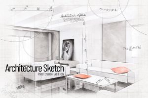 Architecture Sketch – Photoshop Action