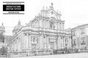 Architecture Sketch Effect