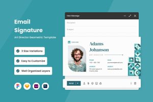 Art Director – Geometric Email Signature Template