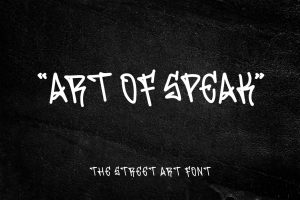 Art Of Speak – Street Art Font