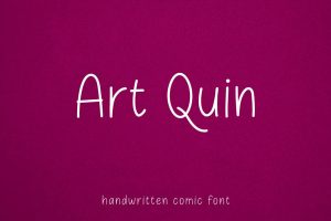 Art Quin – Thin Handwritten Lettering Font