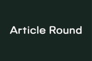 Article Round – A Geometric Typeface