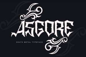 Asgore|Death Metal Typeface