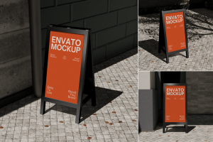 A-Stand Mockup | Outdoor