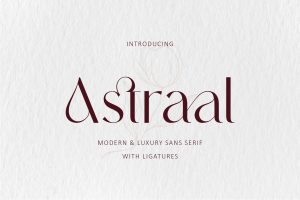 Astraal – Modern & Luxury Font