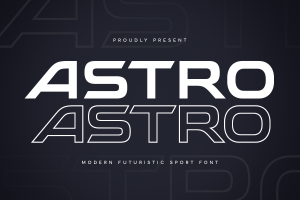 Astro – Modern Futuristic Sport Font