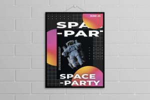 Astronaut Poster Template
