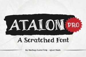Atalon Pro – A Scratch Handwritten Font