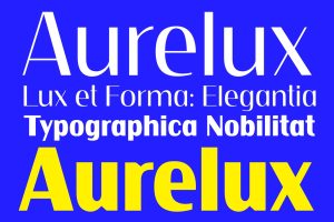 Aurelux Modern, Luxury Sans Font