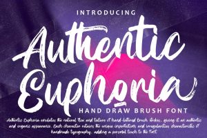 Authentic Euphoria – Handdraw Brush Font