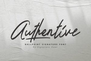 Authentive – Marker Font