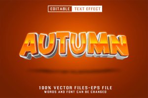 Autumn Editable Text Effect