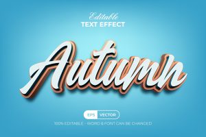 Autumn Editable Text Effect Style
