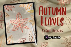 Autumn Leaves Brush Stamp Procreate