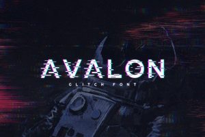 Avalon – Glitch Font