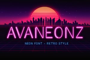 Avaneonz – Neon Font