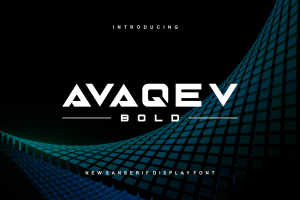 Avaqev – Modern Bold Font