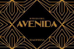 AVENIDA – art deco font