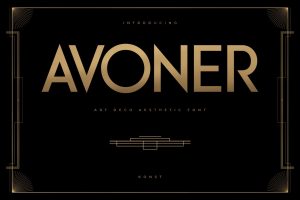 Avoner – Art Deco Fonts