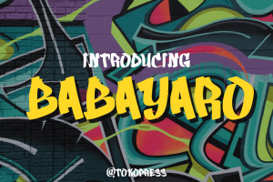 BABAYARO – graffiti font