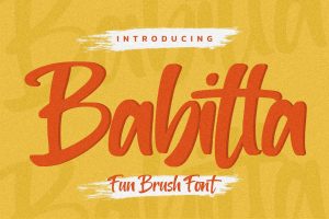 Babitta – Fun Brush Font