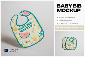 Baby Bib Mockup