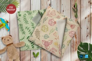 Baby Blanket Mockup