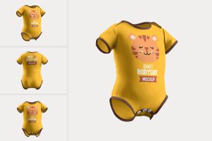 Baby Bodysuit Mockup