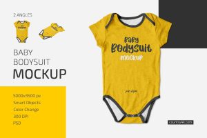 Baby Bodysuit Mockup Set
