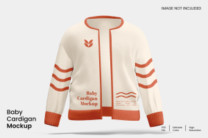 Baby Cardigan Mockup