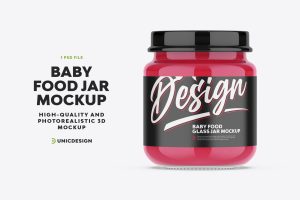 Baby Food Jar Mockup