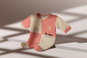 Baby romper Mockup