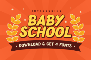 Baby School – Kids Fun Font