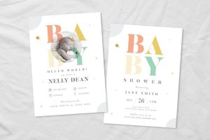 Baby Shower & Baby Announcement Flyer