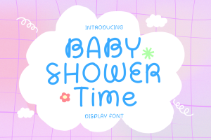 Baby Shower Time – Handwritten Display Font