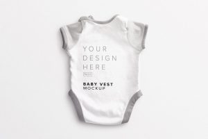 Baby Vest Back Mockup