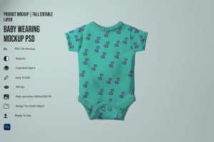 Baby Wearing  Mockup