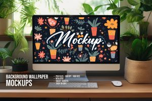 Background Wallpaper Screen Mockup