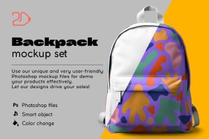Backpack Mockup Set