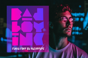 BAD BOY INC – Funky Font