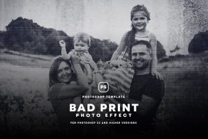 Bad Print Photo Effect