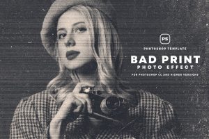 Bad Print Photo Effect
