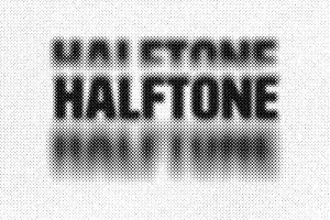 Bad Scan Halftone Text Effect
