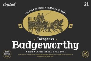 Badgeworthy – Retro Font