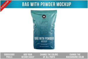Bag with Powder Mockup