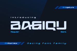 Bagiqu | Athletic Font