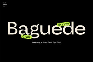 Baguede – Grotesque Sans Serif