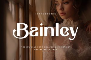 Bainley Modern Feminine Typeface