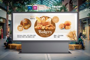 Bakery Food Billboard Templates